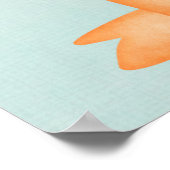 Poster de l'aquarelle mignonne Baby Dragon (Coin)