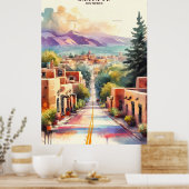 Poster de l'aquarelle père Noël fe Canyon Road (Cuisine)