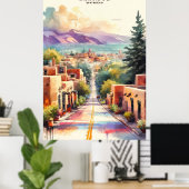 Poster de l'aquarelle père Noël fe Canyon Road (Bureau à domicile)