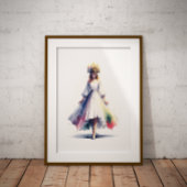 Poster de l'aquarelle Sainte-Lucie