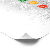 Poster de l'arbre Chakra (Coin)