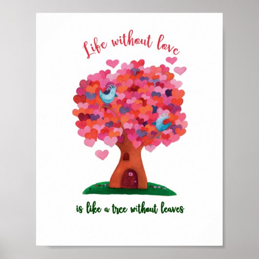 Poster de l'arbre d'amour (Devant)