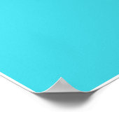 Poster de l'arbre de bulle noire Turquoise rétro (Coin)