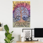 Poster de l'arbre de Gratitude Imprimer (Bureau à domicile)