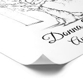 Poster de l'arbre de l'empreinte digitale Mariage (Coin)