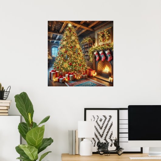 Poster de l'arbre de Noël (Bureau à domicile)
