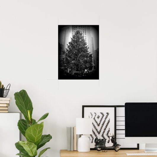 Poster de l'arbre de Noël Rockefeller (Bureau à domicile)