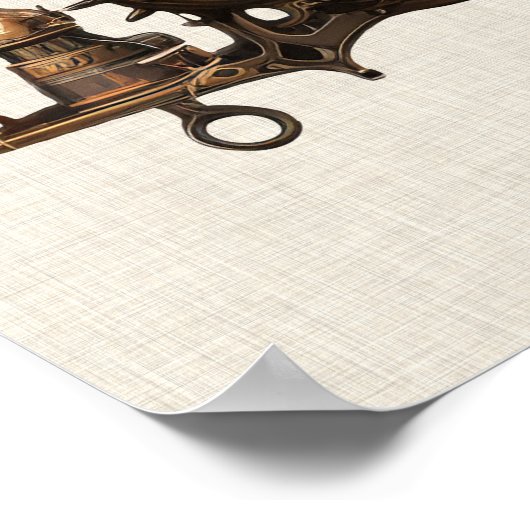 Poster de l'arbre de Noël Steampunk (Coin)