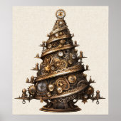 Poster de l'arbre de Noël Steampunk (Devant)