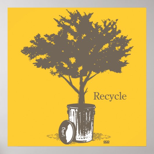 Poster de l'arbre de recyclage (Devant)
