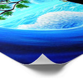 Poster de l'Arbre de Vie du Vent et des Vagues (Coin)