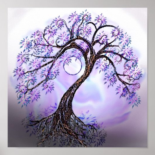 Poster de l'arbre de vie Lavendar (Devant)