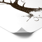 Poster de l'arbre d'empreintes digitales mariage (Coin)