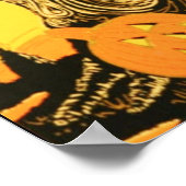 Poster de l'arbre d'Halloween vintage (Coin)