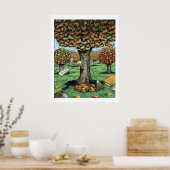 Poster de l'arbre du livre (Cuisine)