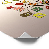 Poster de l'Arbre du Réseau Social (Coin)