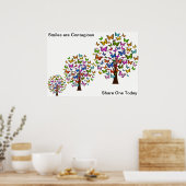 Poster de l'arbre heureux (Cuisine)