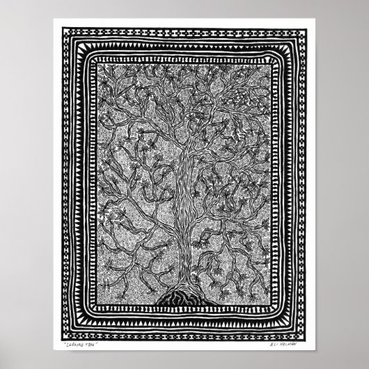 Poster de l'arbre penché (Devant)