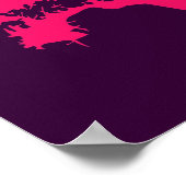 Poster de l'arbre rose et violet (Coin)