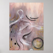 Poster de l'art abstrait cool moderne violet (Devant)