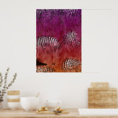 Poster de l'art Abstrait de la nuit indienne (Cuisine)