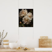 Poster de l'Art blanc Azalea Fleurs (Cuisine)