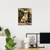Poster de l'art Chihuahua Cute Chihuahua (Bureau à domicile)