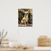 Poster de l'art Chihuahua Cute Chihuahua (Cuisine)