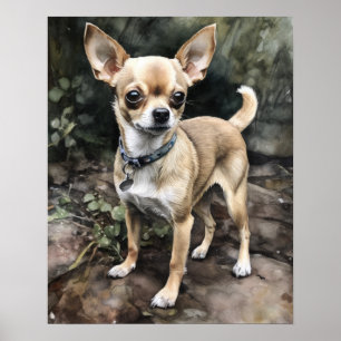 Poster de l'art Chihuahua Cute Chihuahua