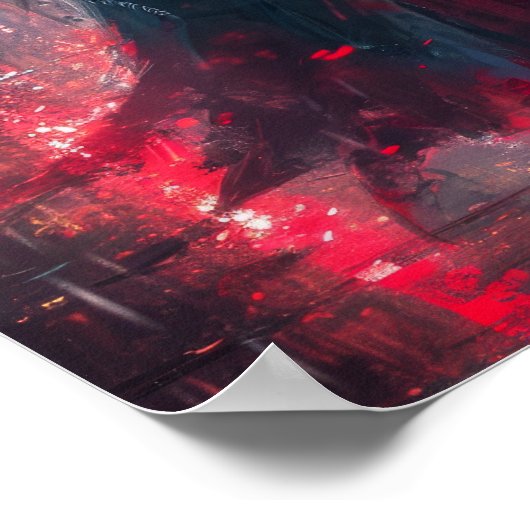 Poster de l'art d'Anime avec Androgynous Femme Sam (Coin)