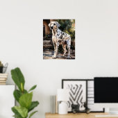 Poster de l'art de Chien Dalmatien (Bureau à domicile)