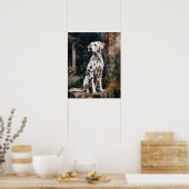 Poster de l'art de Chien Dalmatien (Cuisine)