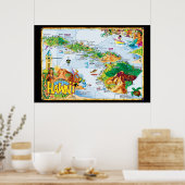 Poster de l'Art de Hawaiian Island - All Island (Cuisine)