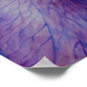 Poster de l'art de l'aquarelle violet Iris (Coin)