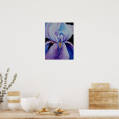 Poster de l'art de l'aquarelle violet Iris (Cuisine)