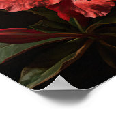 Poster de l'art des fleurs d'Azalea rouge (Coin)