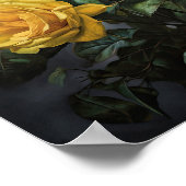 Poster de l'art des Roses Jaunes (Coin)