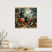 Poster de l'art d'Halloween (Cuisine)