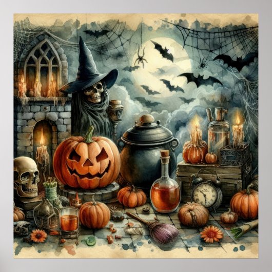Poster de l'art d'Halloween (Devant)