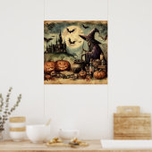 Poster de l'art d'Halloween (Cuisine)