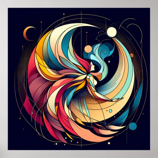 Poster de l'Art Fairy Abstrait (Devant)
