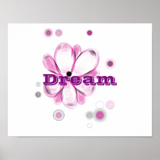 Poster de l'Art Fleur Personnalisé Dream