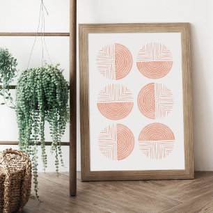 Poster de l'art géométrique circulaire moderne Pos