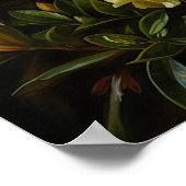 Poster de l'Art Jaune Azalea Fleurs (Coin)