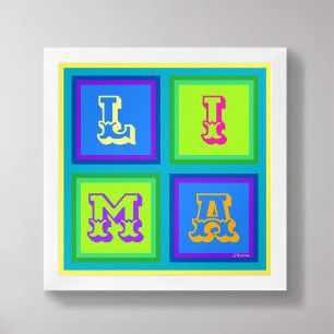 Poster de l'art moderne coloré de Lima Pérou