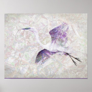 Poster de l'Art numérique Great Egret