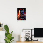 Poster de l'Art numérique Inferno Batman (Bureau à domicile)