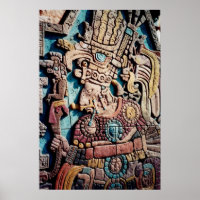 Poster de l'art pyramide des grands prêtres indien