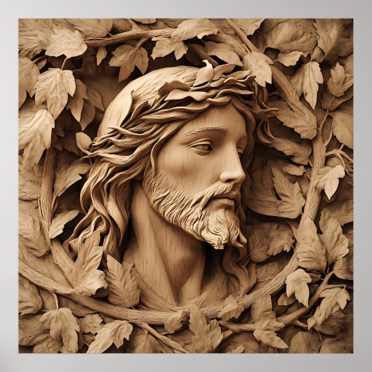 Poster de l'art sculpté Jésus (Devant)