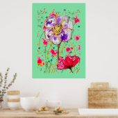 Poster de l'artisanat floral (Cuisine)